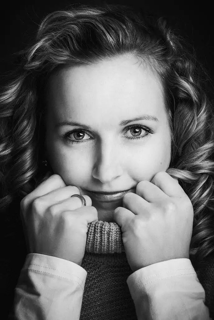 schwarz-weiß Portrait