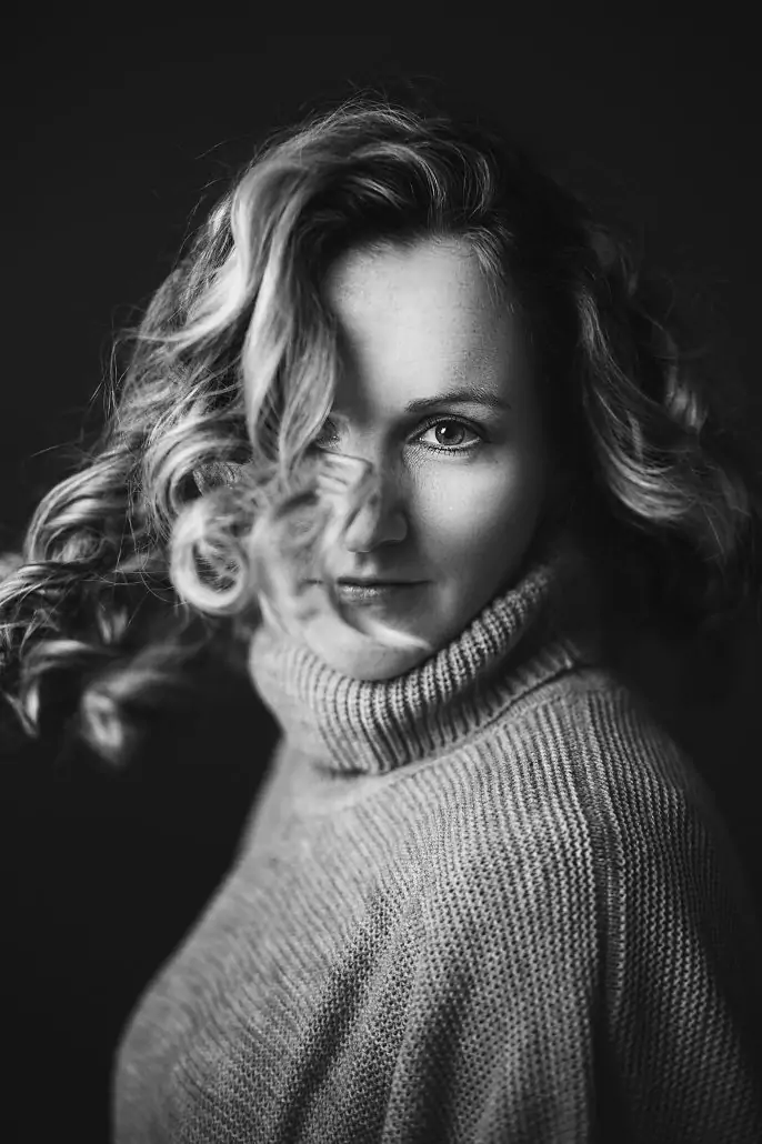 schwarz-weiß Portrait