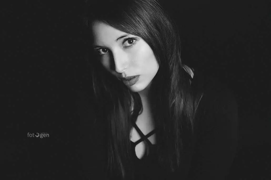 schwarz-weiß Portrait