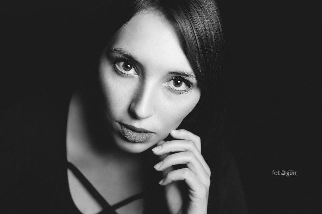 schwarz-weiß Portrait